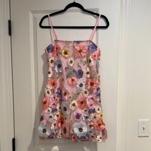 Allison & Kelly Floral Embroidered Mini Dress